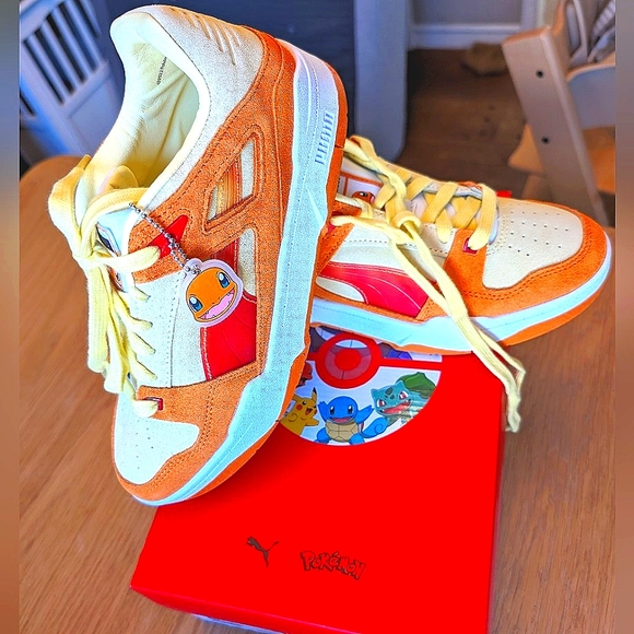 PUMA x Pokemon Slipstream Charmander Jr size 7 EUC - Picture 1 of 8